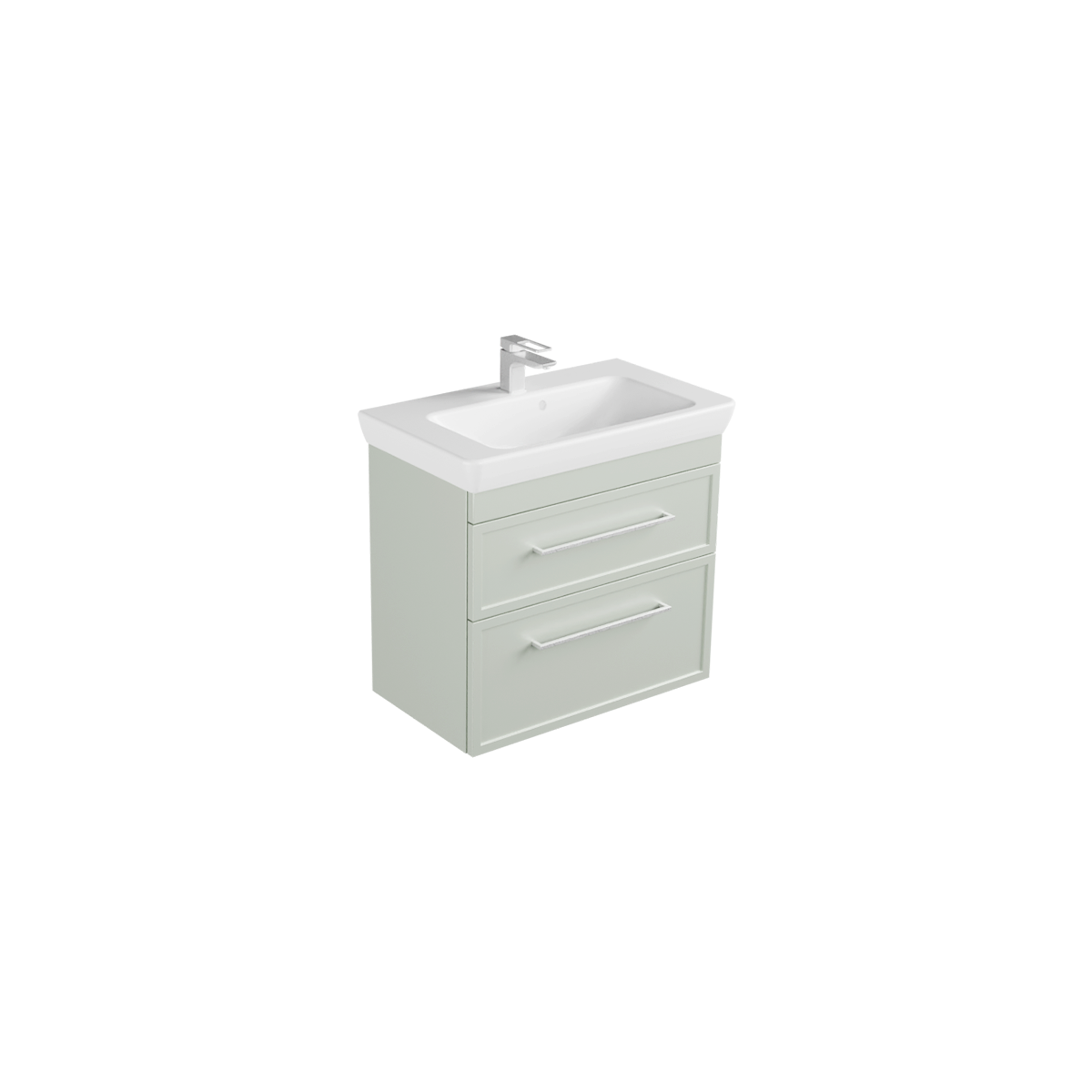 Stilo Sail Slim 650 2 Drawers Wall Hung Vanity