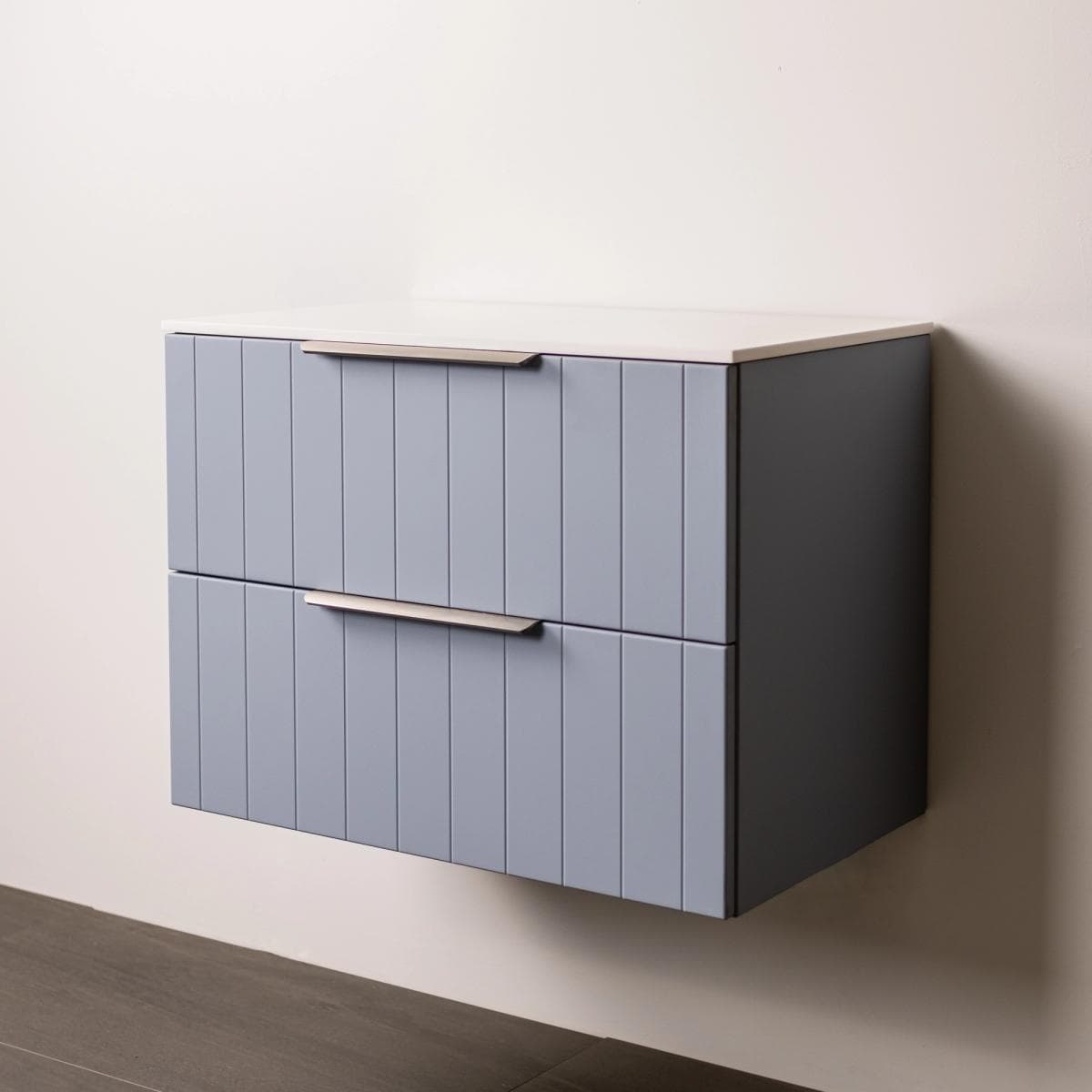 Stilo Largo 750 2 Drawers Stacked - Denim