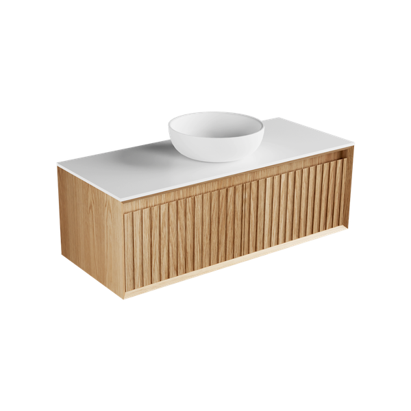 1200 - 2 Drawer - Side by Side - Single Basin - Wall Hung