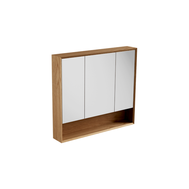 Open Shelf Mirror Cabinet 900 / Edge
