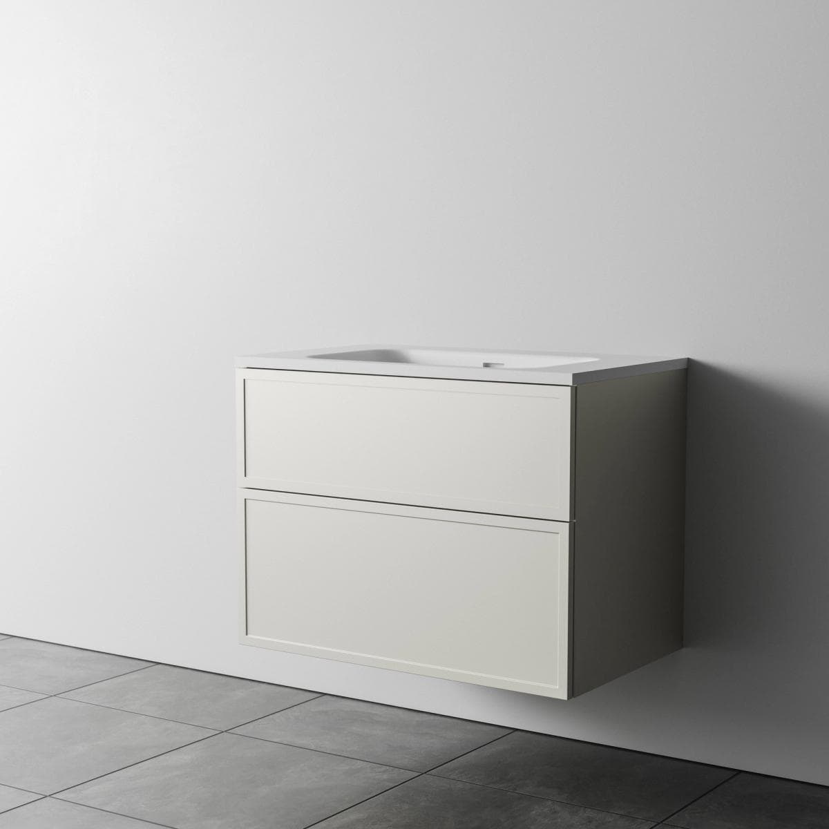 Stilo Arco 750 2 Drawers Stacked - Berlin Profile - Tusk