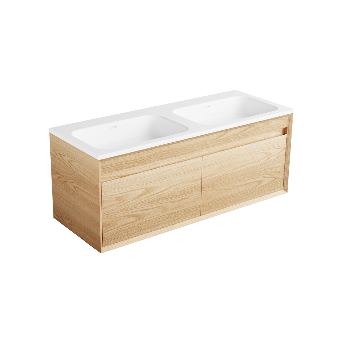 Edge Arco 1200 2 Drawers Side by Side Double Basin Wall Hung Vanity