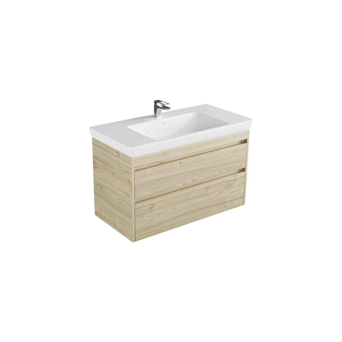 Milan Sail 950 2 Drawer Wall Hung Vanity