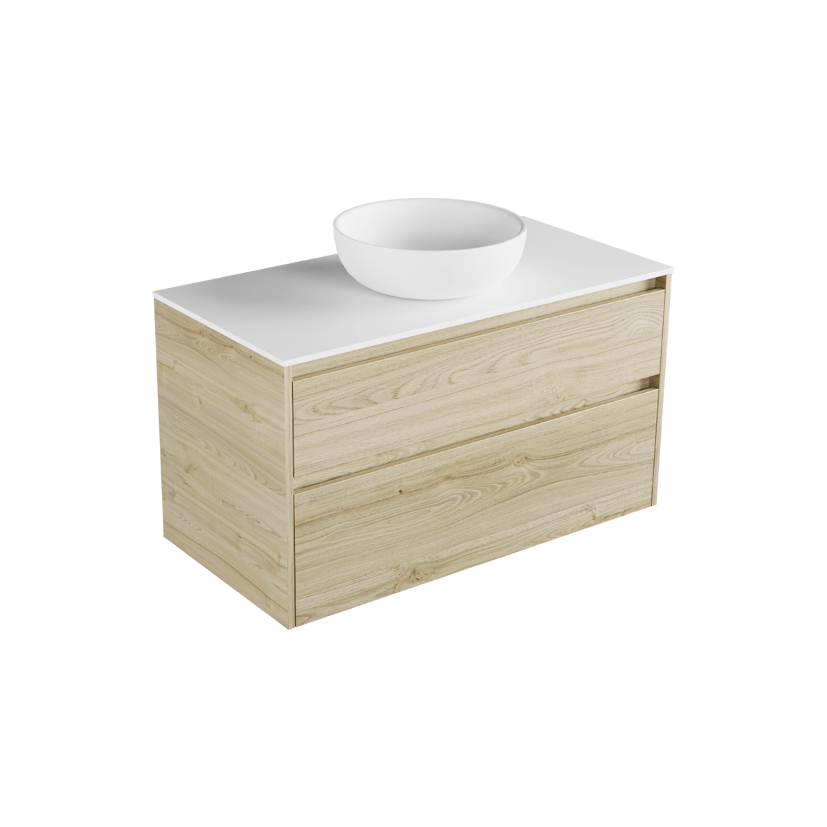 Milan Largo 1000 2 Drawer Wall Hung Vanity