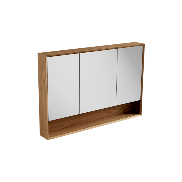 Open Shelf Mirror Cabinet 1200 / Edge