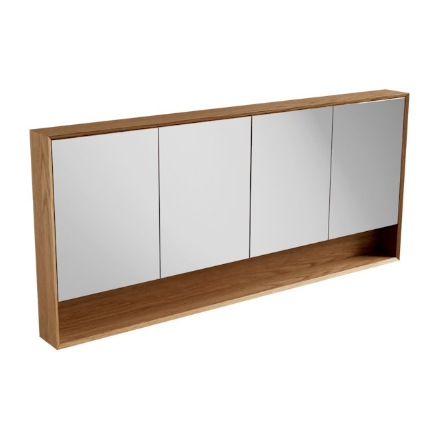 Open Shelf Mirror Cabinet 1800 / Edge