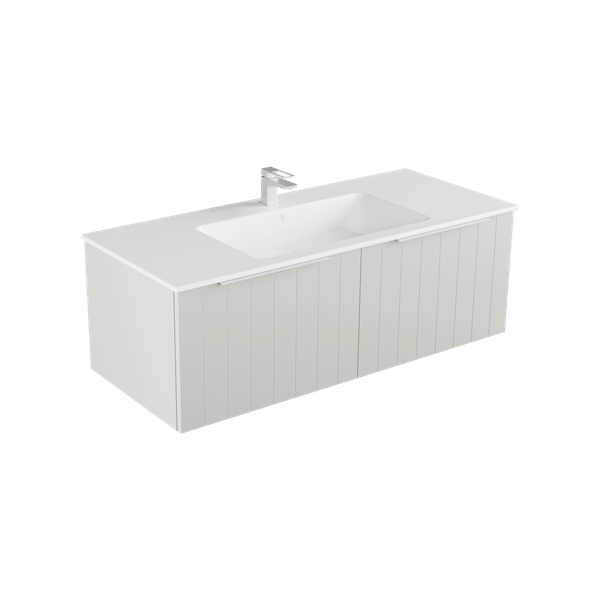 2 Drawers - Side by Side - Single Basin - Wall Hung