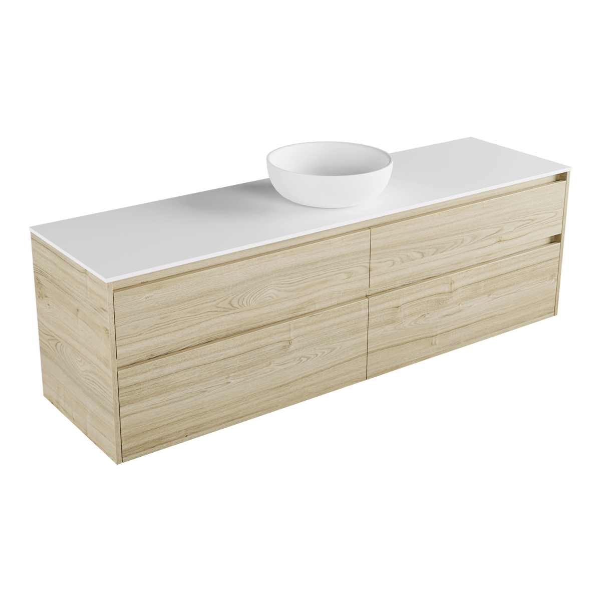 Milan Largo 1800 4 Drawer Wall Hung Vanity