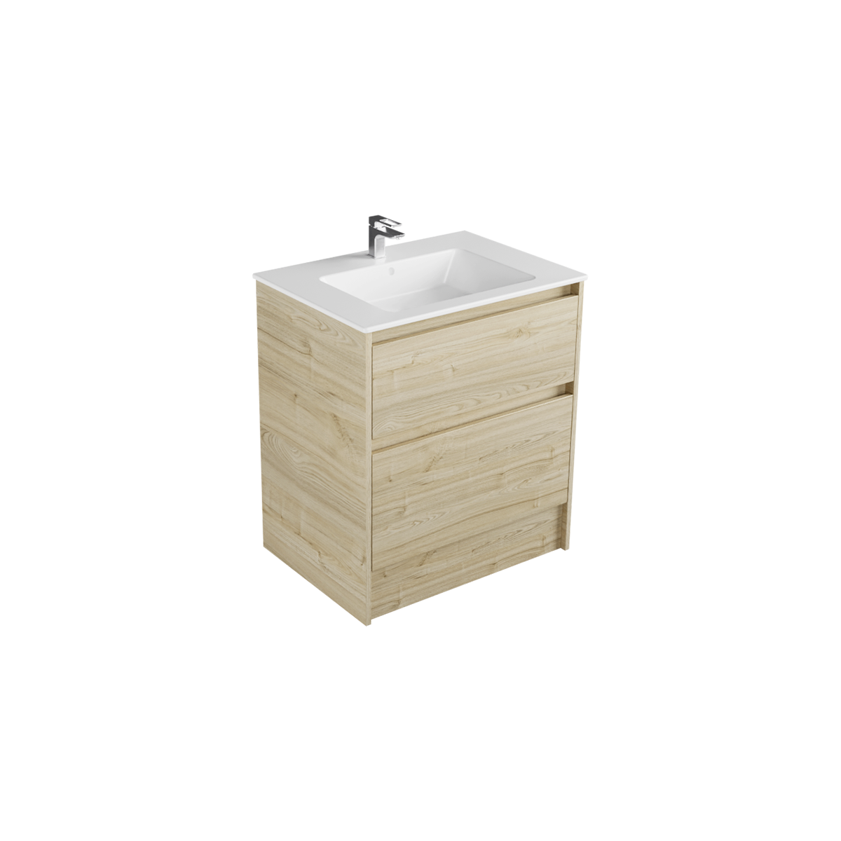 Milan Ambre 710 2 Drawer Floor Standing Vanity