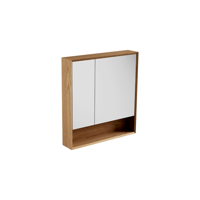 Open Shelf Mirror Cabinet 750 / Edge