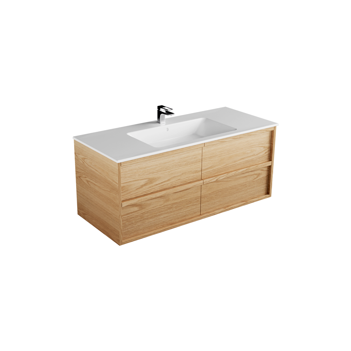 Strato Ambre 1210 3 Drawers Right Hand Single Basin Wall Hung Vanity