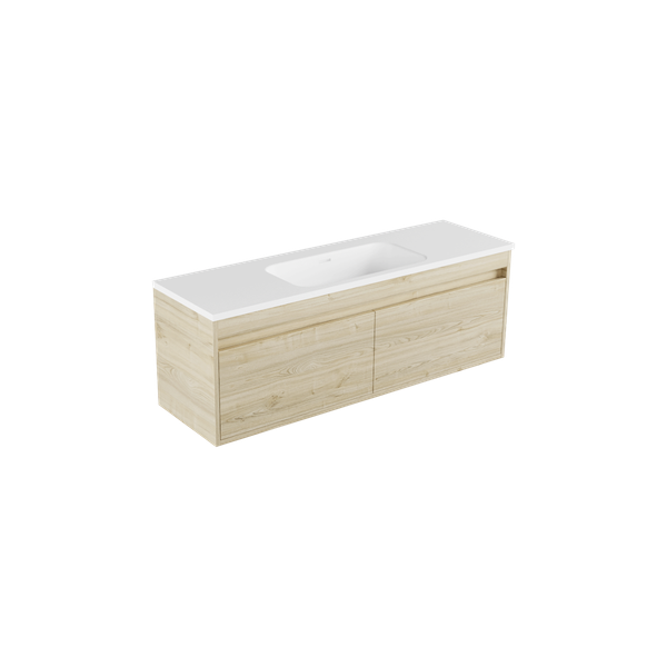 1200 - 2 Drawer - Side by Side - Wall Hung