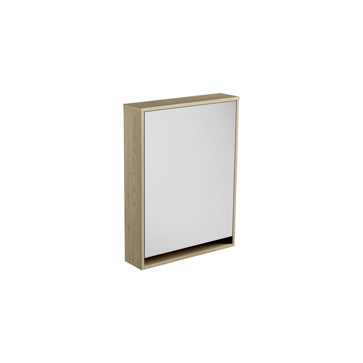 Loop Mirror Cabinet 600 1 Door Wall Hung