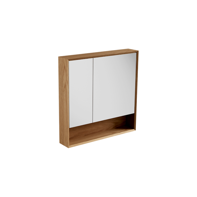 Open Shelf Mirror Cabinet 800 / Edge