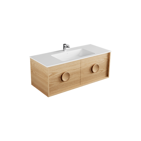 1210 - 2 Drawer - Side by Side - Single Basin - Wall Hung