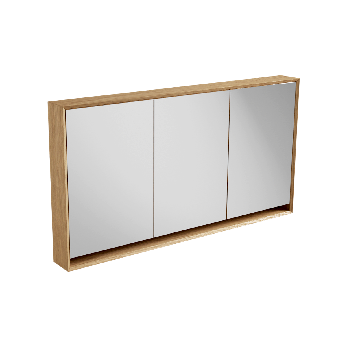 Loop Edge Mirror Cabinet 1500 3 Door Wall Hung