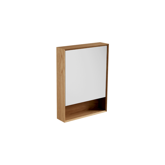 Open Shelf Mirror Cabinet 600 / Edge