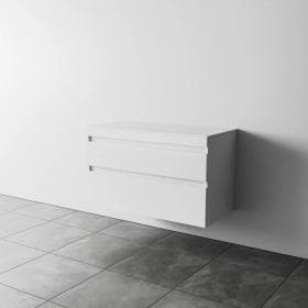 Milan Largo 1000 2 Drawers Stacked - White Gloss