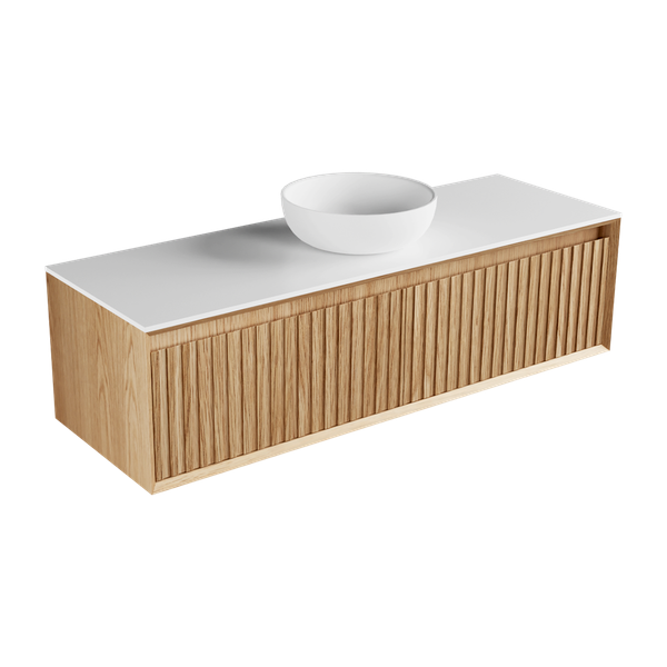 1500 - 2 Drawer - Side By Side - Single Basin - Wall Hung