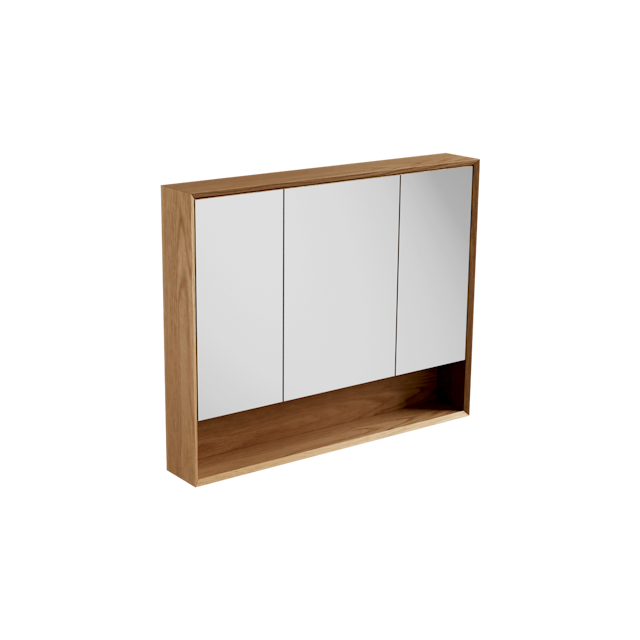 Open Shelf Mirror Cabinet 1000 / Edge