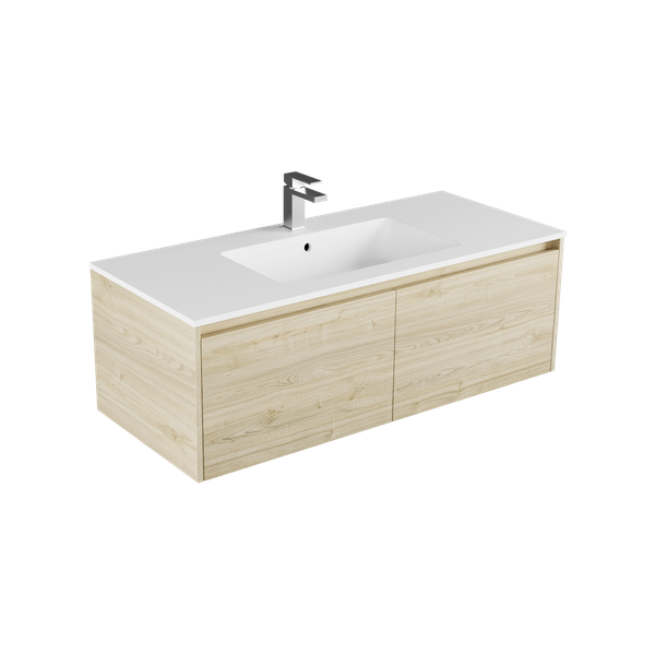 1200 - 2 Drawers - Side by Side - Single Basin - Wall Hung