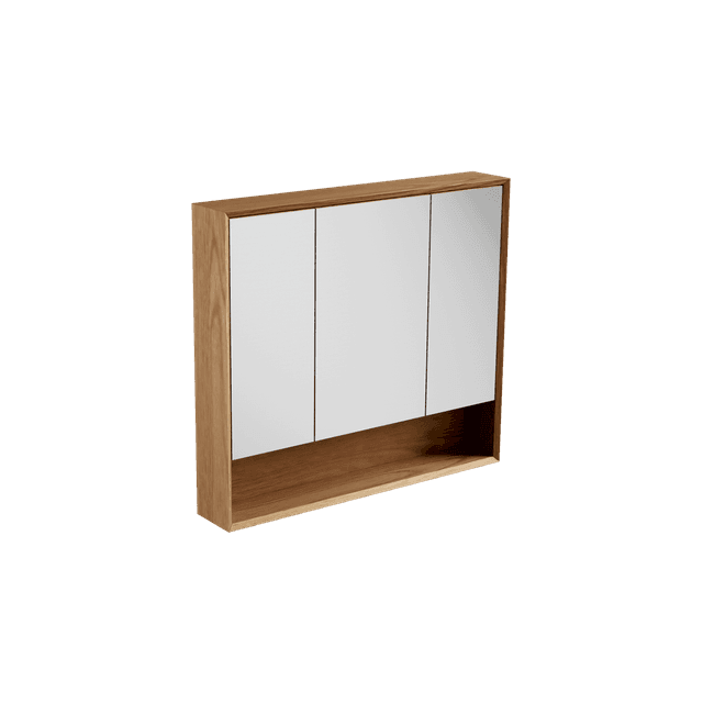 Open Shelf Mirror Cabinet 900 / Edge