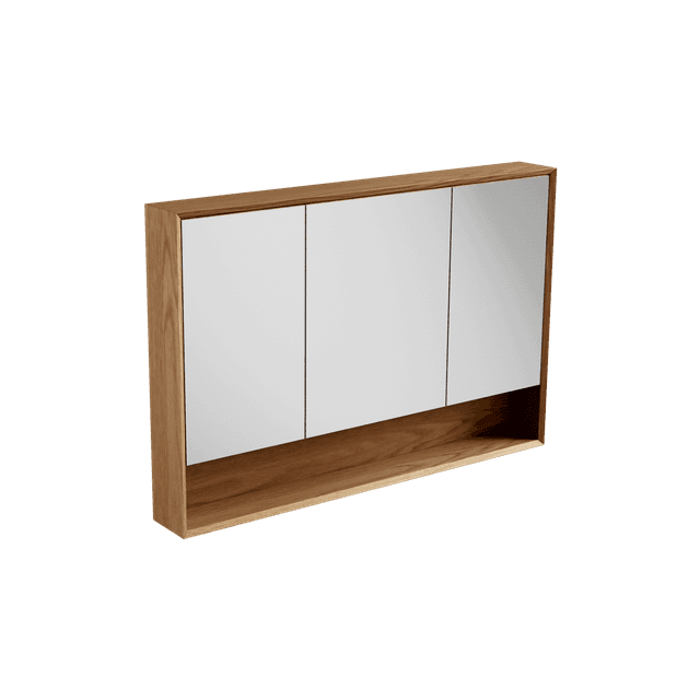 Open Shelf Mirror Cabinet 1200 / Edge
