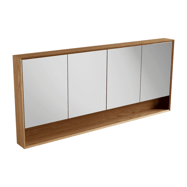 Open Shelf Mirror Cabinet 1800 / Edge