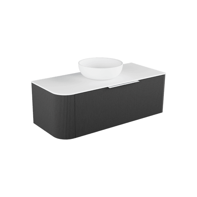 Lume Largo 1200 1 Drawer Right Hand Wall Hung Vanity