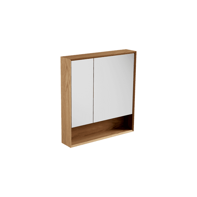 Open Shelf Mirror Cabinet 750 / Edge