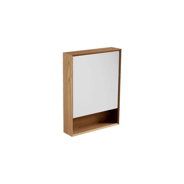Open Shelf Mirror Cabinet 600 / Edge