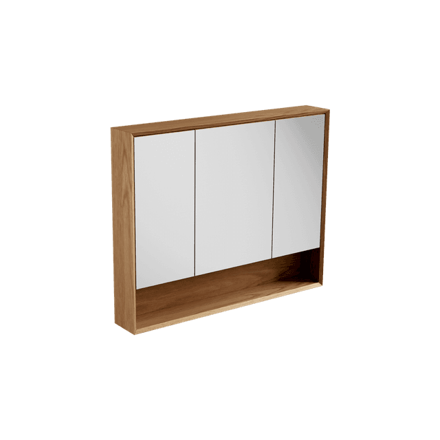 Open Shelf Mirror Cabinet 1000 / Edge