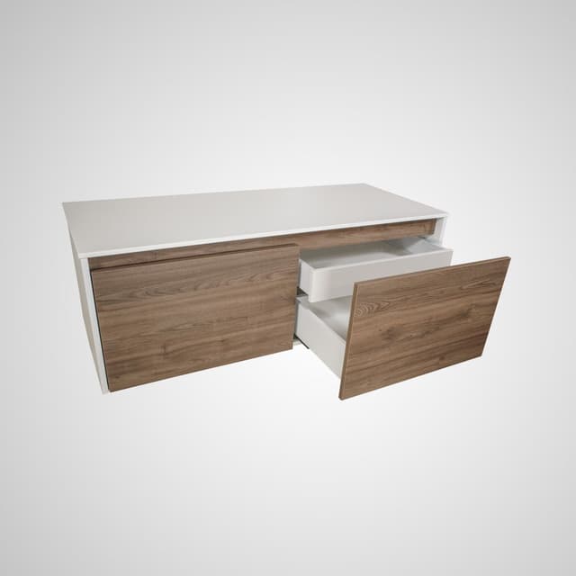 Milan Largo 1200 - Methven Oak / White Velvet